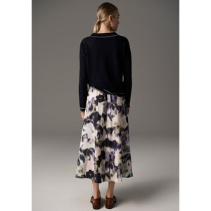 Bennet Lurex Polo Knit - Ink