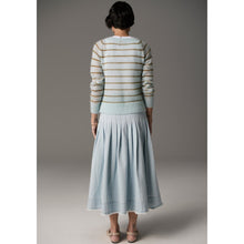 Load image into Gallery viewer, Maia Stripe Knit - Blue/Khaki