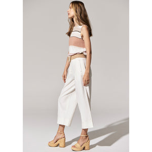 Miley Crop Pant - White