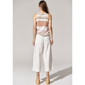 Miley Crop Pant - White