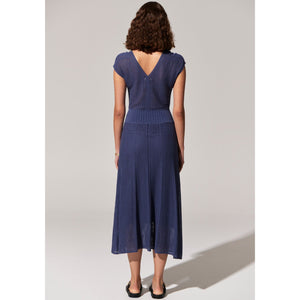 Paco Pointelle Dress - Blue