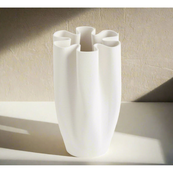 Aurora White Vase - Small 28cm