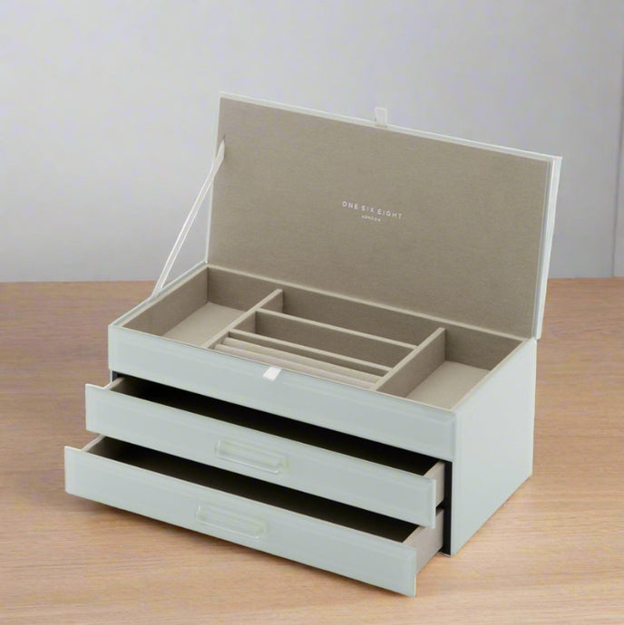 Jewellery Box - Gabriella Mint Large