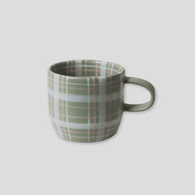 Load image into Gallery viewer, Sage &amp; Blush Check Mug, Cat&#39;s Pyjamas