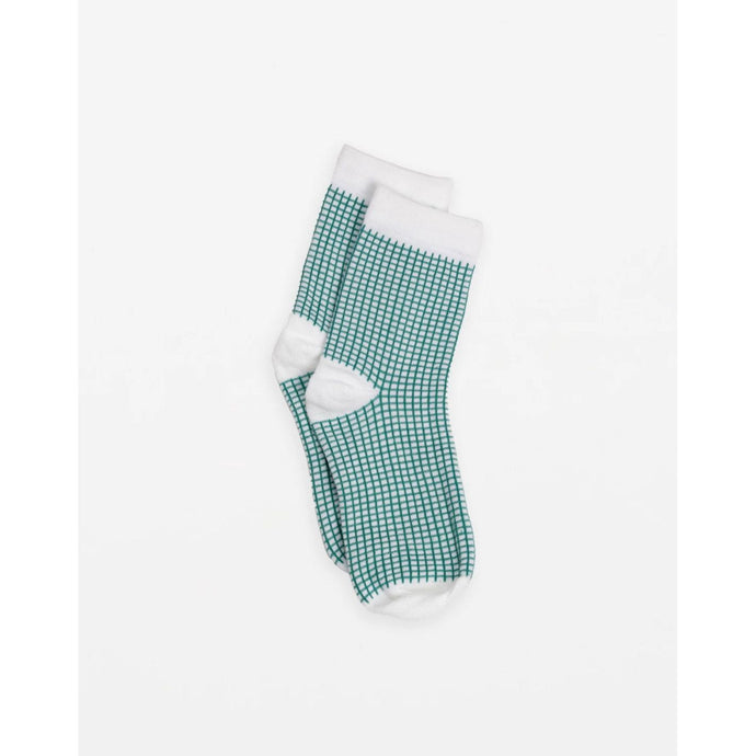 Sock Grid - Green and White