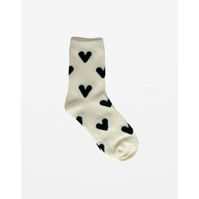 Sock Hearts - White