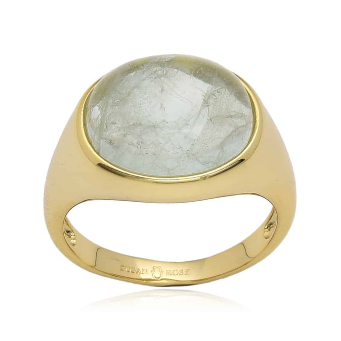 Amaris Signet Ring - Green Fluorite