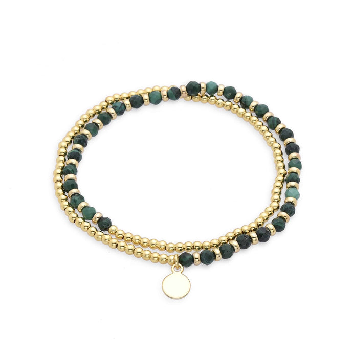 Gianna Wrap Bracelet - Malachite