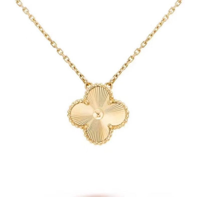 Gold Moroccan Clover Necklace - Gold