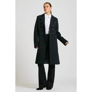 Louise Long Line Coat - Black