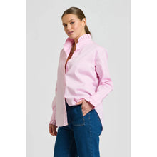 Load image into Gallery viewer, Olivia Classic Cut Frill Shirt - Pink Oxford