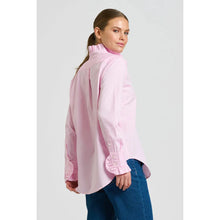 Load image into Gallery viewer, Olivia Classic Cut Frill Shirt - Pink Oxford