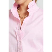Load image into Gallery viewer, Olivia Classic Cut Frill Shirt - Pink Oxford