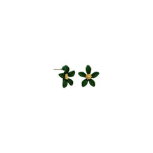 Load image into Gallery viewer, Green Autumn Flower Studs