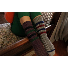 Load image into Gallery viewer, &#39;Chunky Cable&#39; Merino Wool Socks - Mauve