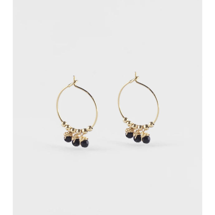 Frances Earrings - Onyx