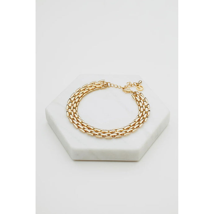 Rosie Bracelet on Gold by Zafino at Little Miss Audrey
