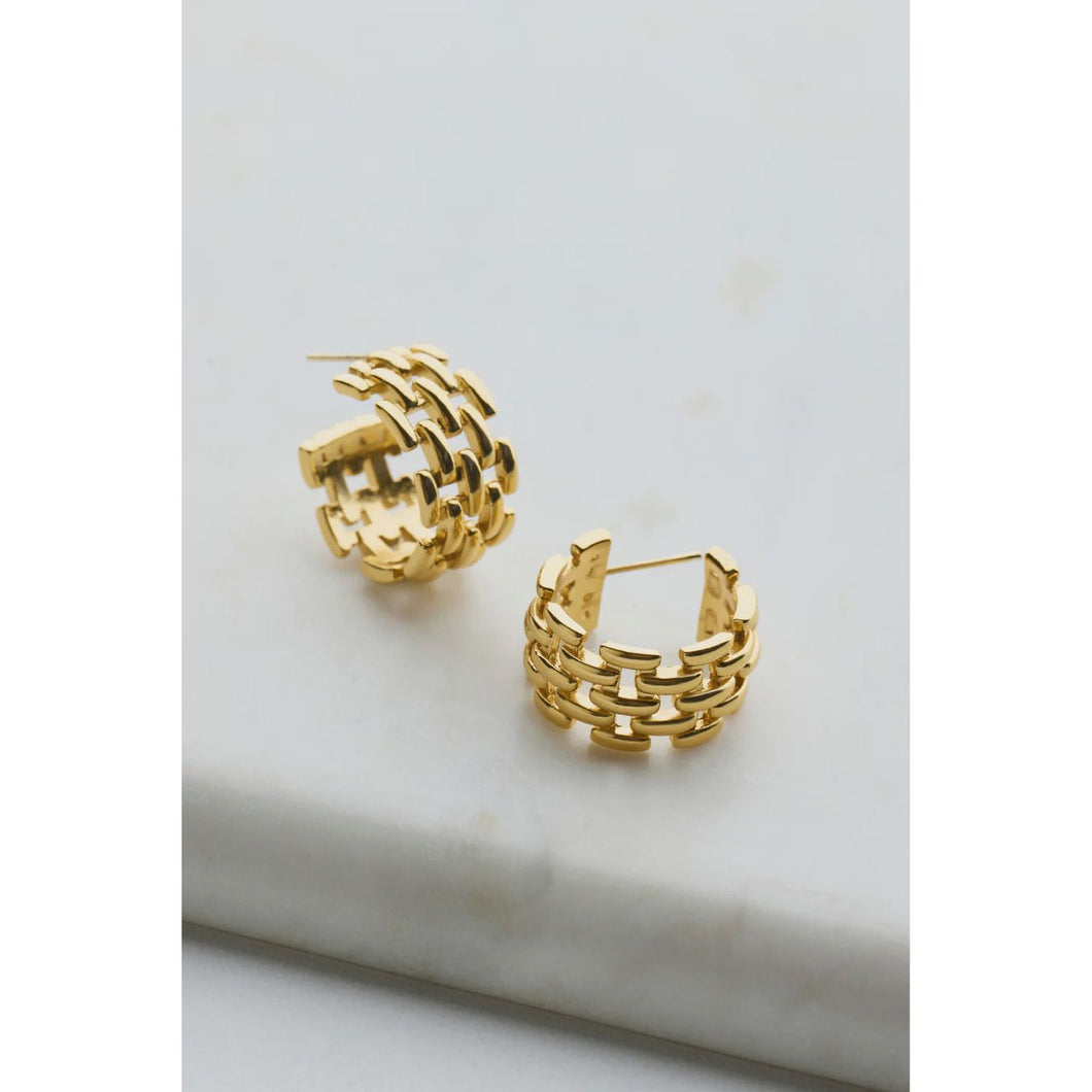 Rosie Gold Hoops by Zafino at Little Miss Audrey