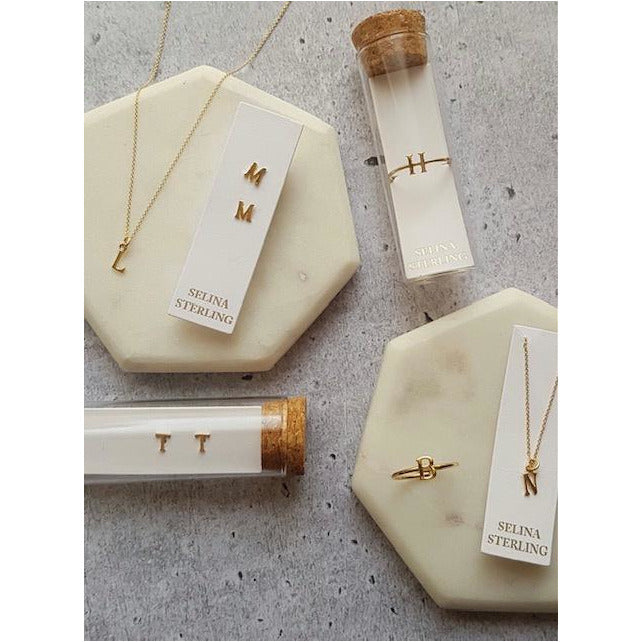 Letter Necklaces - Gold