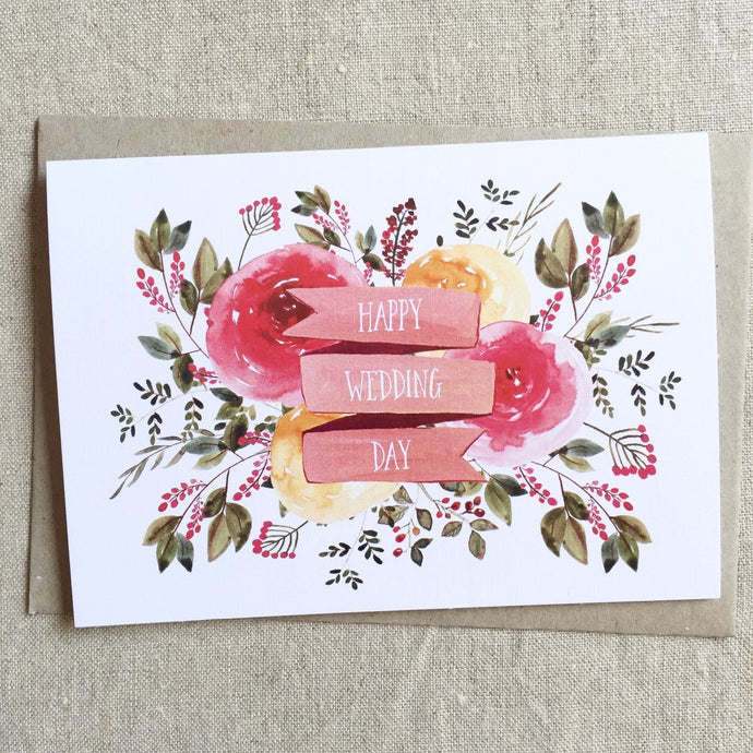 Floral Wedding Card