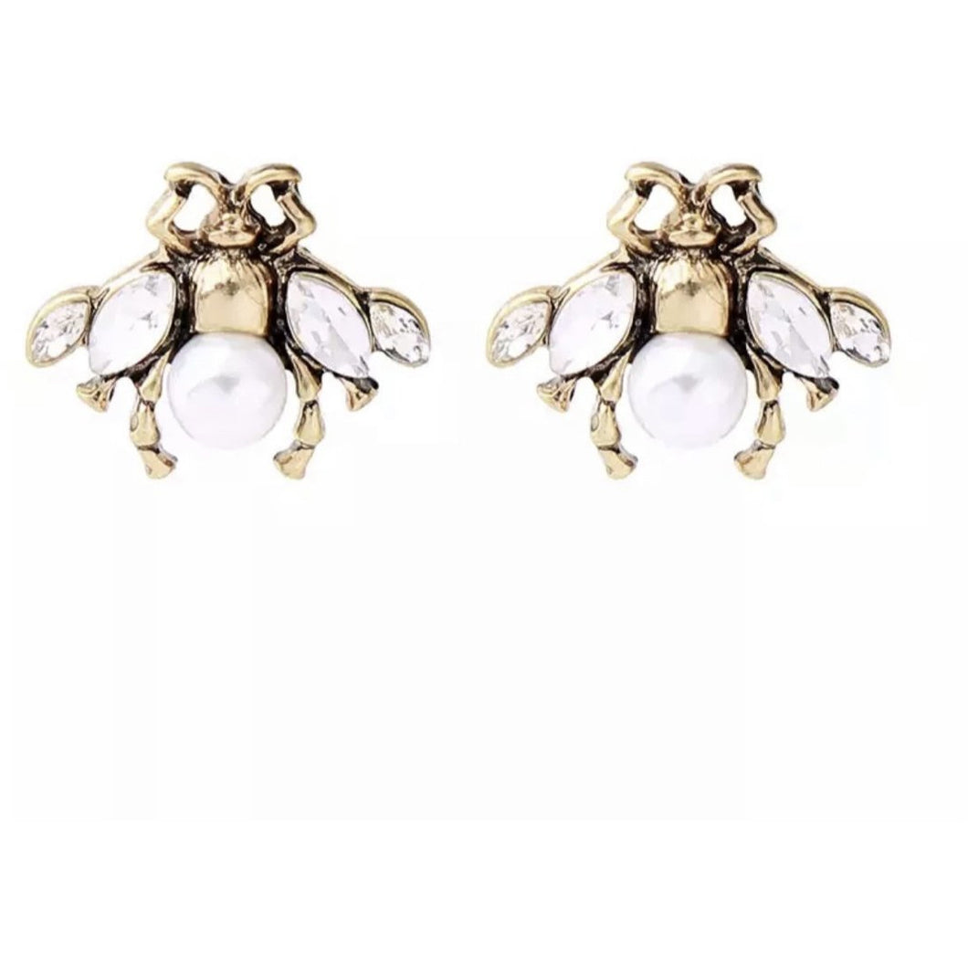 Pearl Bee Earrings
