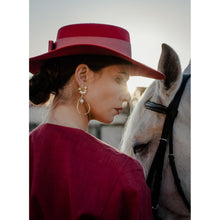 Load image into Gallery viewer, Claudia Grace Earrings in 18KT Gold Plated with Pearl
