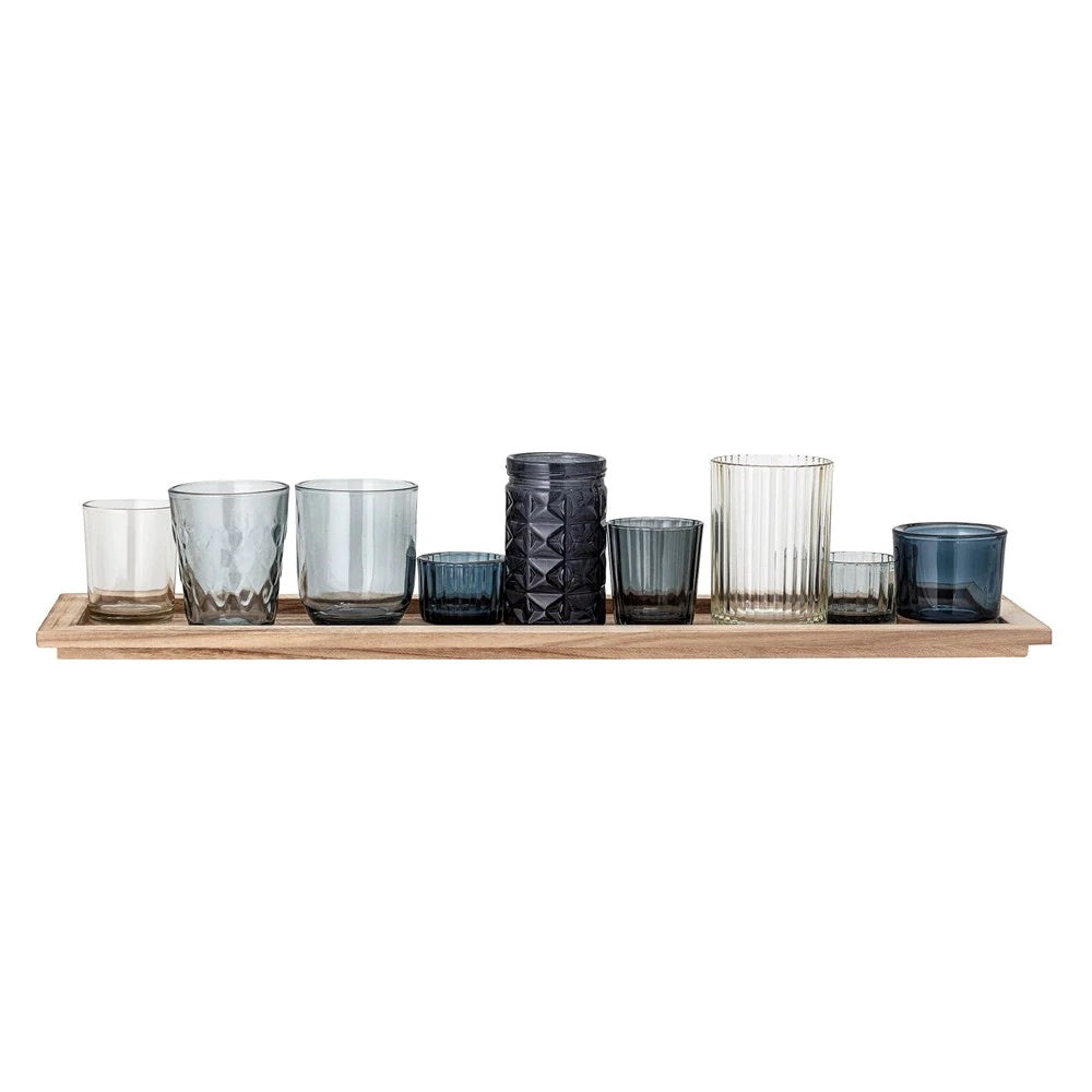 Set of 9 Votives with Tray