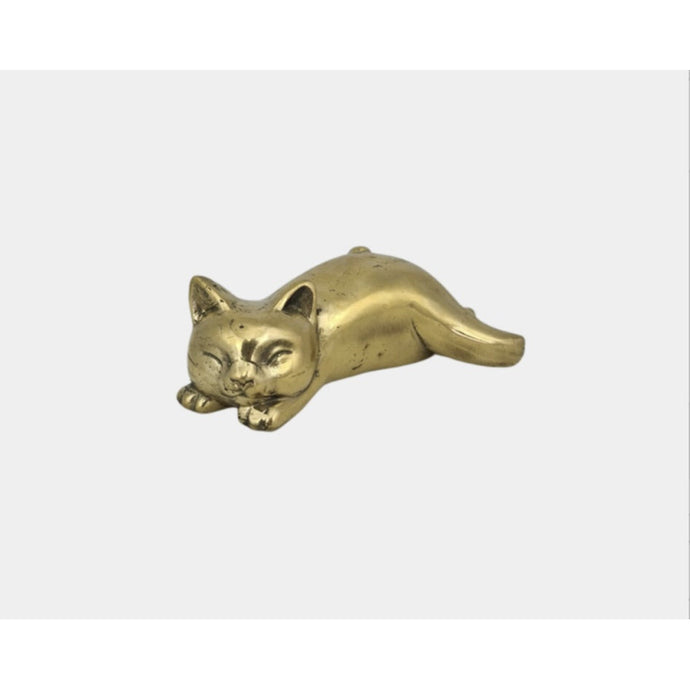 Gold Sleeping Cat - Small