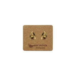 Plain Teardrop Earrings - Gold