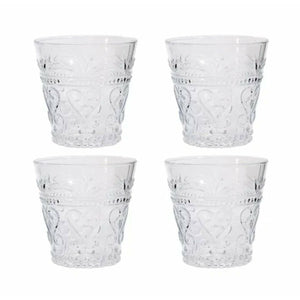 Clear Glass Tumbler - Set of 4