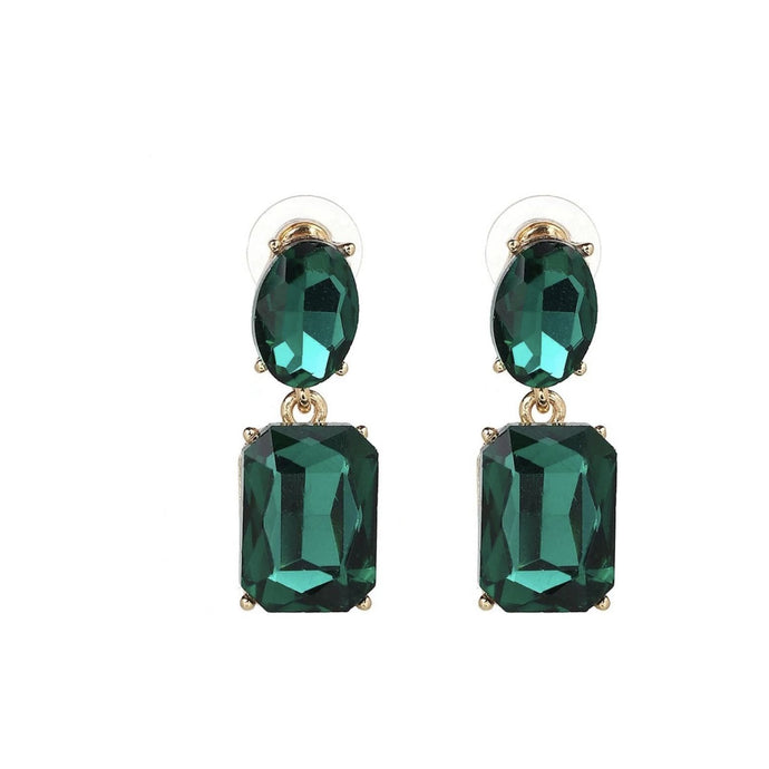 Emerald Bling Earrings