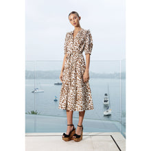 Load image into Gallery viewer, Pacific Dress - Animal Leopard with Gold Spots