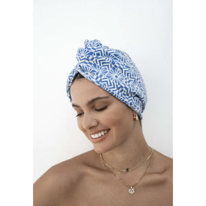 Riva Hair Towel Wrap - Mediterranean Sun