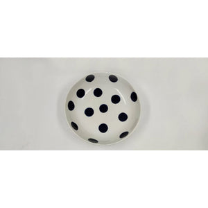 Navy Spot Salad Bowl