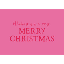 Load image into Gallery viewer, Pink Christmas Card