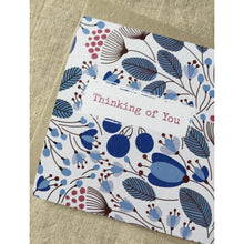 Load image into Gallery viewer, Blue Garden Thinking of You Card