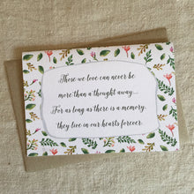 Load image into Gallery viewer, Sympathy Quote Card