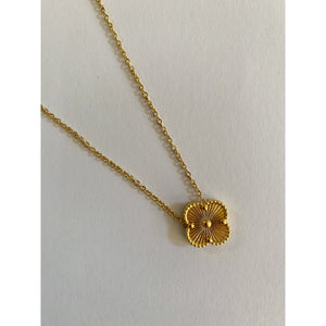 Gold Moroccan Clover Necklace - Gold