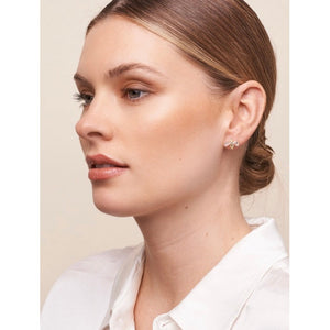 Gold Crystal Bee Studs