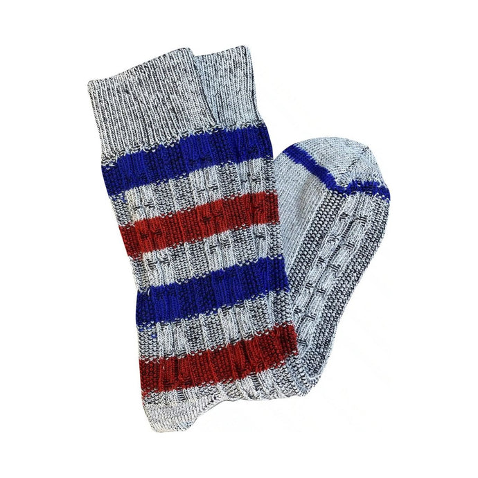 'Chunky Cable' Merino Wool Socks - Silver