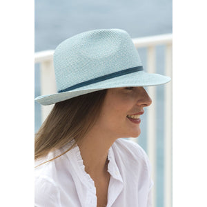 Foldable Borsalino Hat - Celeste Blue