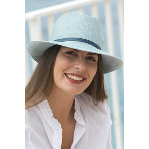 Foldable Borsalino Hat - Celeste Blue