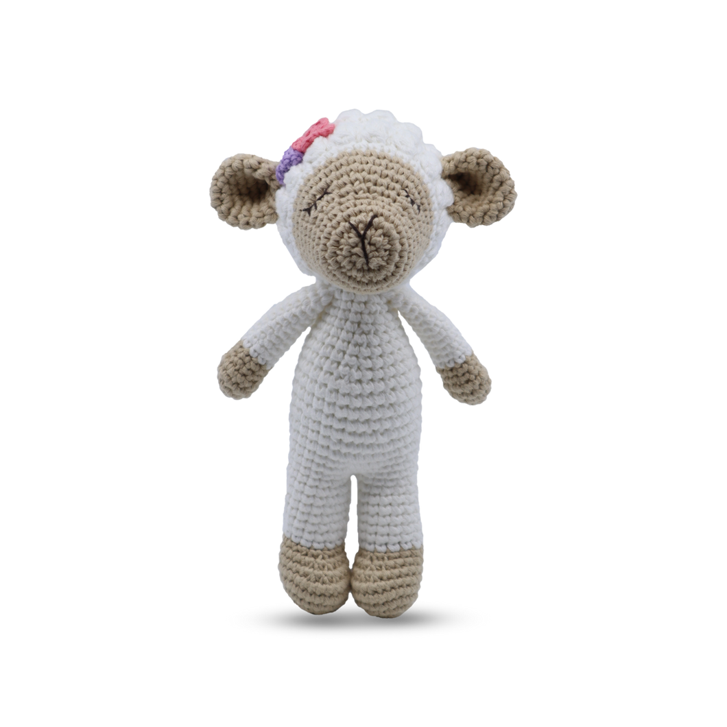 Lamb - Shaker Mini Standing Toy